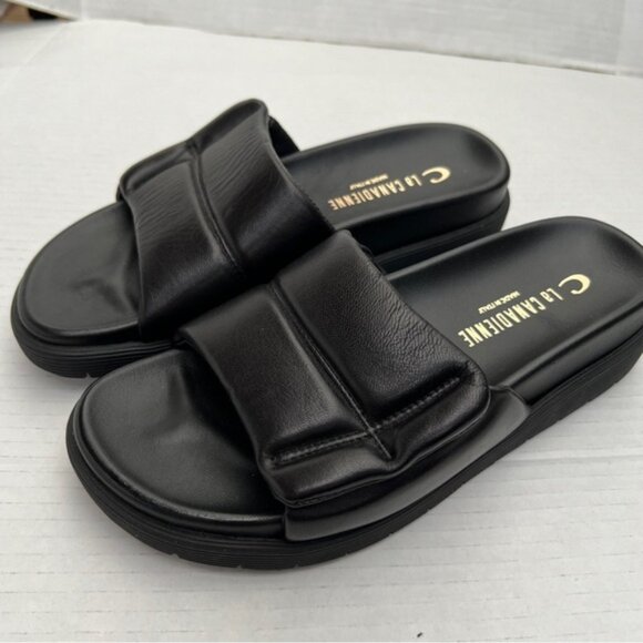 La CANADIENNE  BNWOT  LEATHER SANDAL Made in Italy - Picture 1 of 13